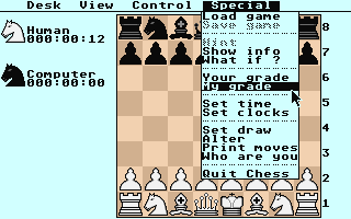 Chess Simulator atari screenshot