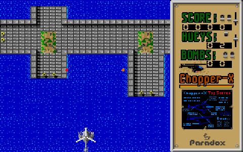 Chopper X atari screenshot