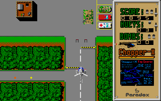 Chopper X atari screenshot