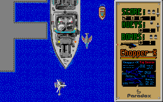 Chopper X atari screenshot