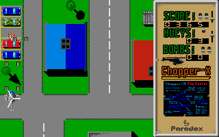 Chopper X atari screenshot