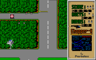 Chopper X atari screenshot