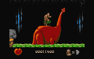 Chuck Rock atari screenshot