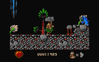Chuck Rock atari screenshot