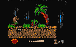 Chuck Rock atari screenshot
