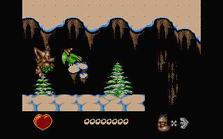 Chuck Rock atari screenshot