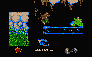 Chuck Rock atari screenshot