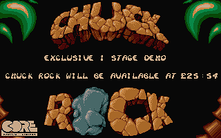 Chuck Rock atari screenshot