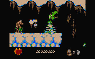 Chuck Rock atari screenshot