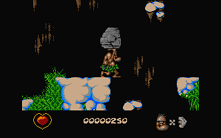 Chuck Rock atari screenshot