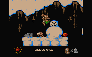 Chuck Rock atari screenshot
