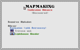 Civilization atari screenshot