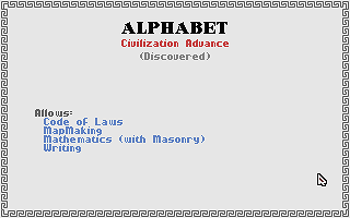 Civilization atari screenshot