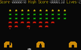 Classic Invaders atari screenshot