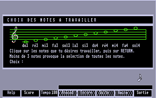 Clé de Sol atari screenshot