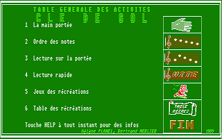 Clé de Sol atari screenshot