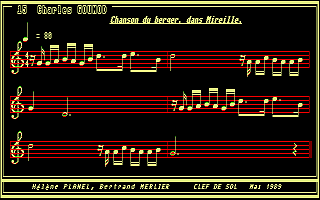Clé de Sol atari screenshot