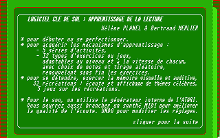 Clé de Sol atari screenshot