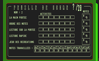 Clé de Sol atari screenshot