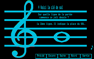 Clé de Sol atari screenshot