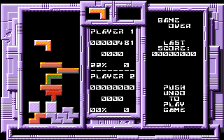 Clintrix atari screenshot