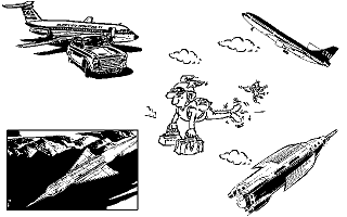 Clip Art Disk 01 - Air Transport and Adverts atari screenshot