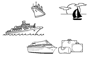 Clip Art Disk 05 - Boats and Buildings atari screenshot