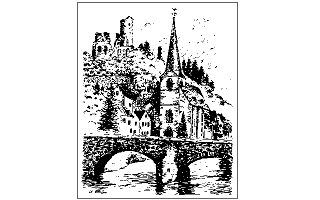 Clip Art Disk 05 - Boats and Buildings atari screenshot