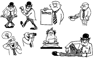 Clip Art Disk 08 - Comics 2 and 3 atari screenshot