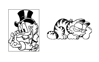 Clip Art Disk 08 - Comics 2 and 3 atari screenshot