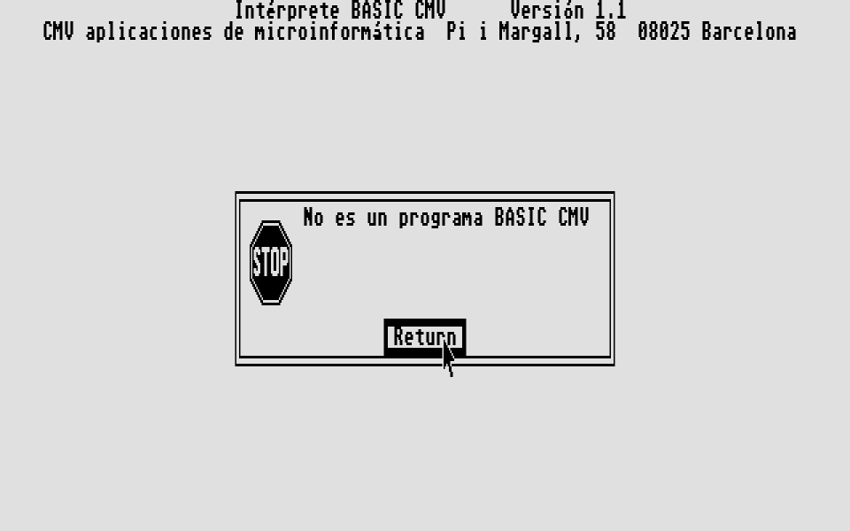 CMV BASIC atari screenshot
