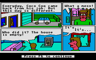 Coco Coq in Grostesteing's Base atari screenshot