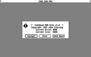 Codehead Utilities atari screenshot