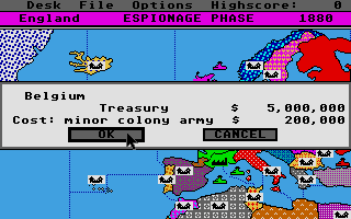 Colonial Conquest atari screenshot