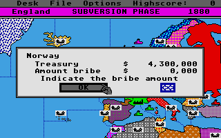 Colonial Conquest atari screenshot