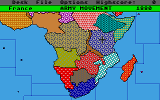 Colonial Conquest atari screenshot