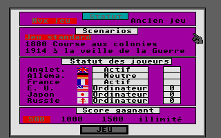 Colonial Conquest atari screenshot