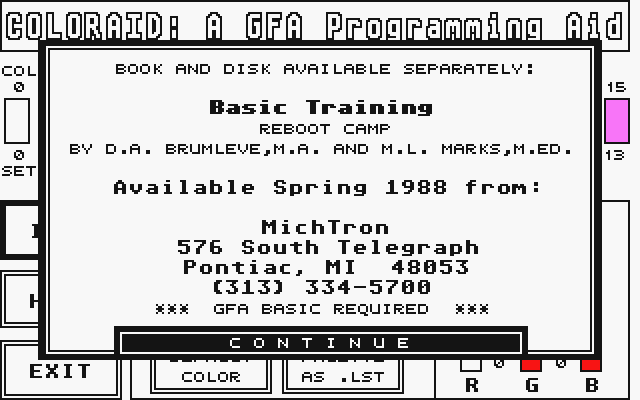Coloraid atari screenshot