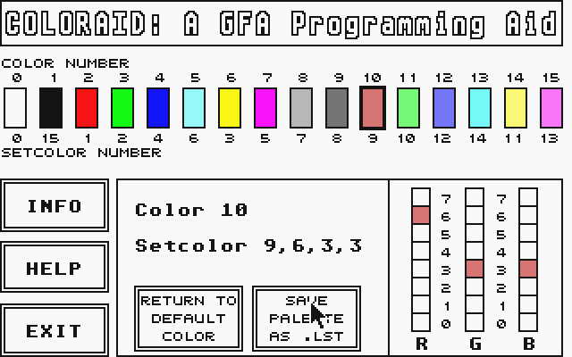 Coloraid atari screenshot