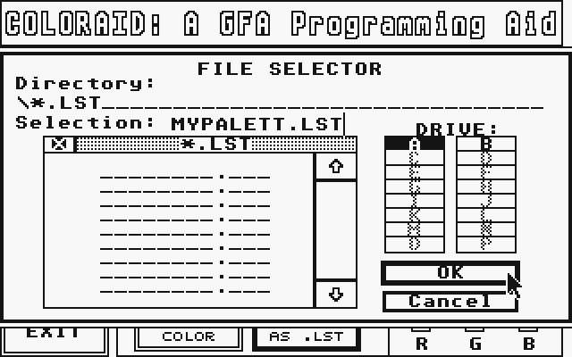 Coloraid atari screenshot