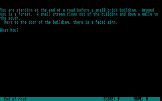 Colossal Cave Adventure atari screenshot