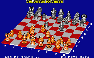 Colossus Chess X atari screenshot