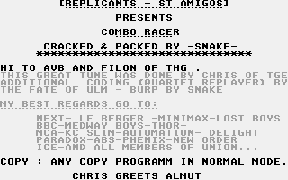 Combo Racer Cracktro — screenshot 1