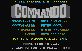 Commando atari screenshot