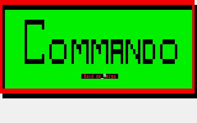Commando Raid on Amiga atari screenshot