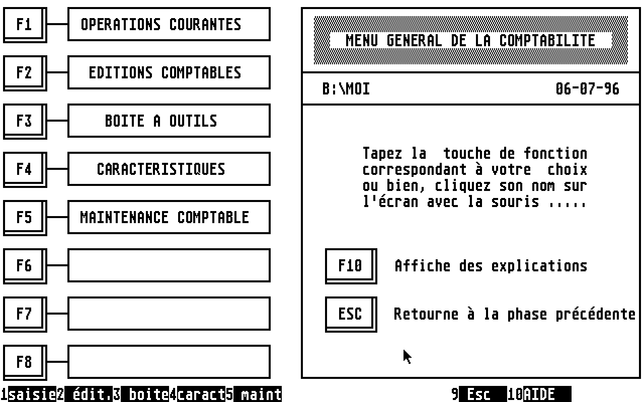 Compta (La) atari screenshot