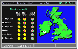 Computer Maniacs Diary 1989 atari screenshot