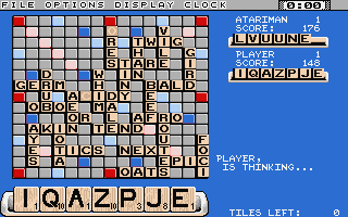 Computer Scrabble atari screenshot