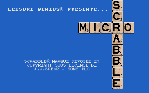 Computer Scrabble de Luxe atari screenshot