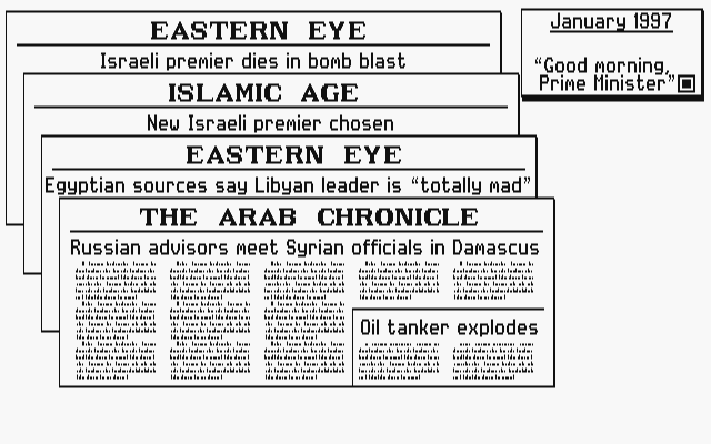 Conflict - The Middle East Simulation atari screenshot